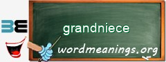 WordMeaning blackboard for grandniece